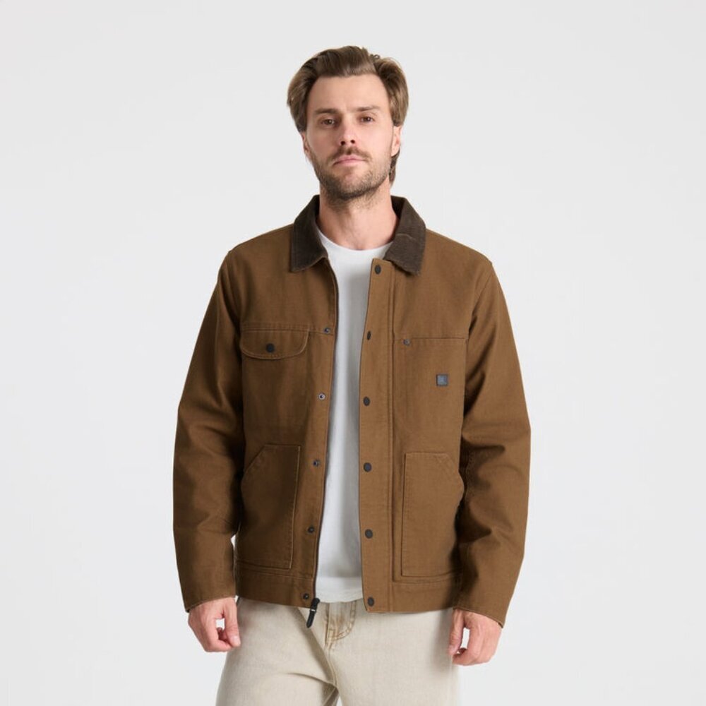 New Mens sz M Roark Open Roads Waxed Canvas Jacket outdoors fashion button up - Picture 9 of 11